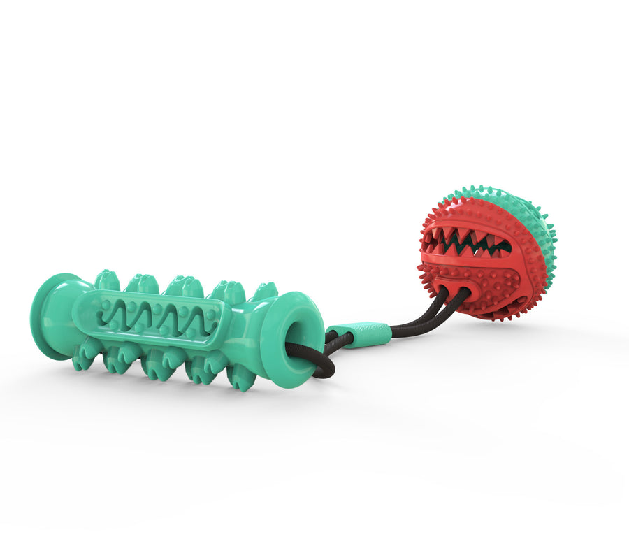 ZenPaaw Triple Play Chew, Tug & Fetch Toy