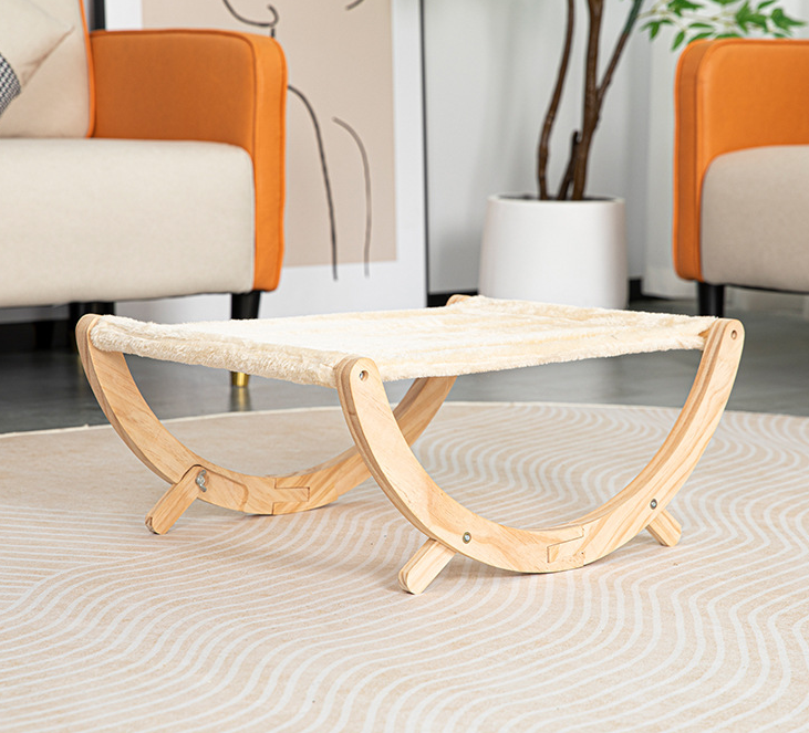 ZenPaaw Wooden Rocking Cat Lounge